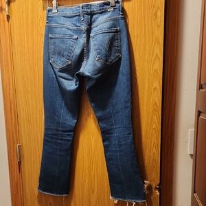 MOTHER Size 27 The Insider Crop Step Fray Ankle Jeans